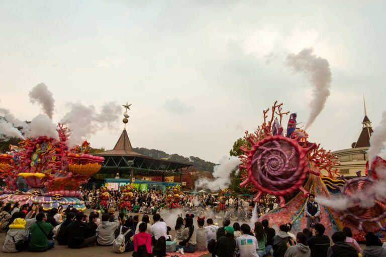 A parade at Everland amusement park in Yongin, South Korea.